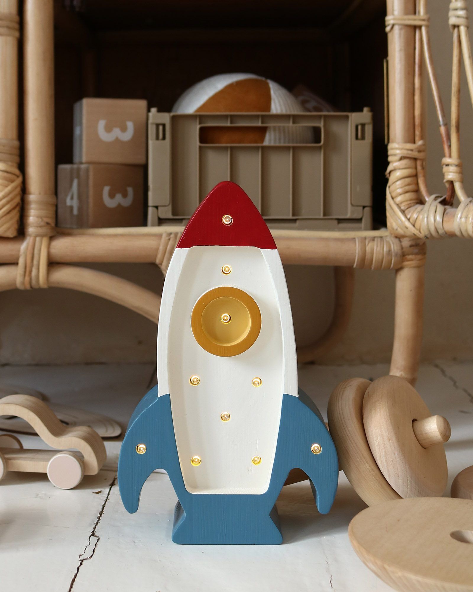 Lamp Space Rocket Mini Galactic White