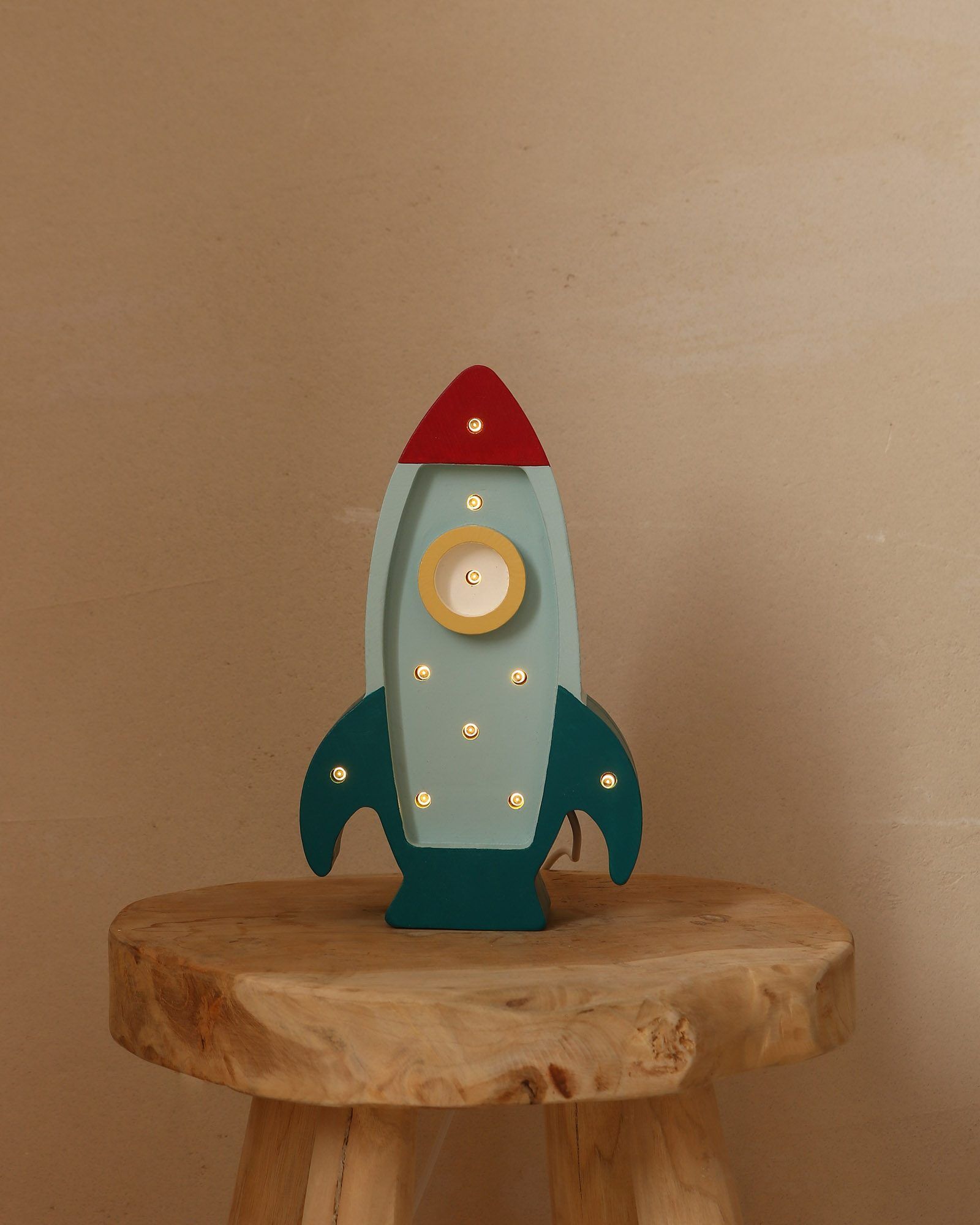Lamp Space Rocket Mini Teal
