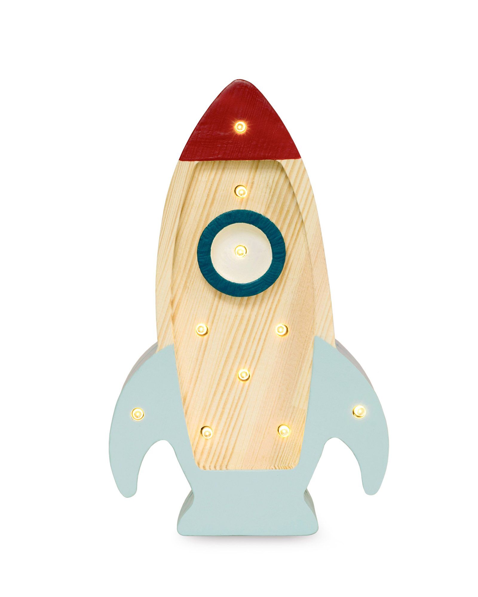 Lamp Space Rocket Mini Wood