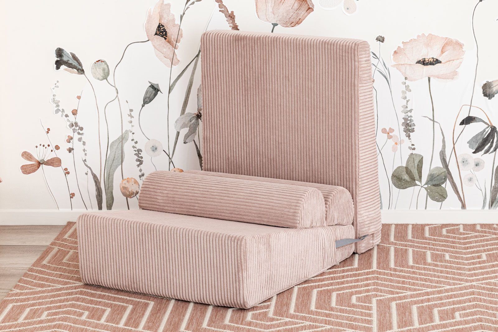 Modular Kids' Chair Baby Pink