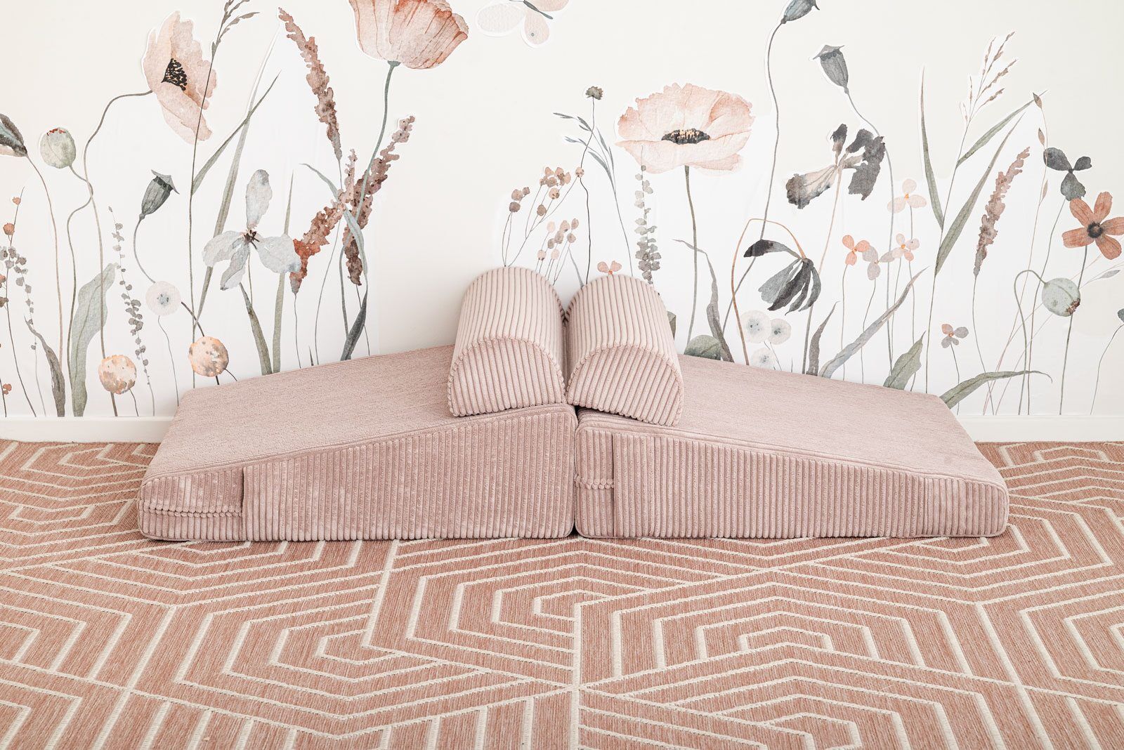 Modular Kids' Chair Baby Pink