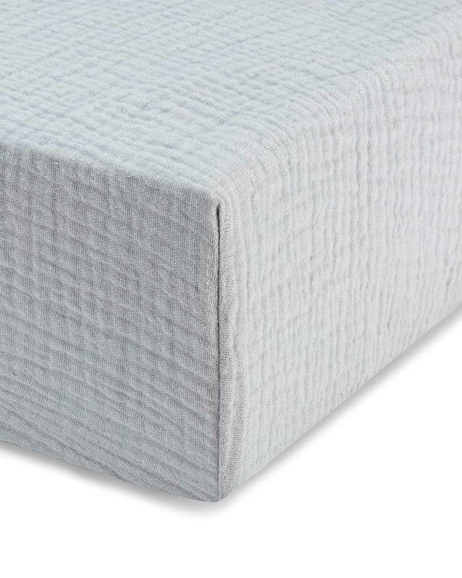 Muslin Bed Sheet - Gray