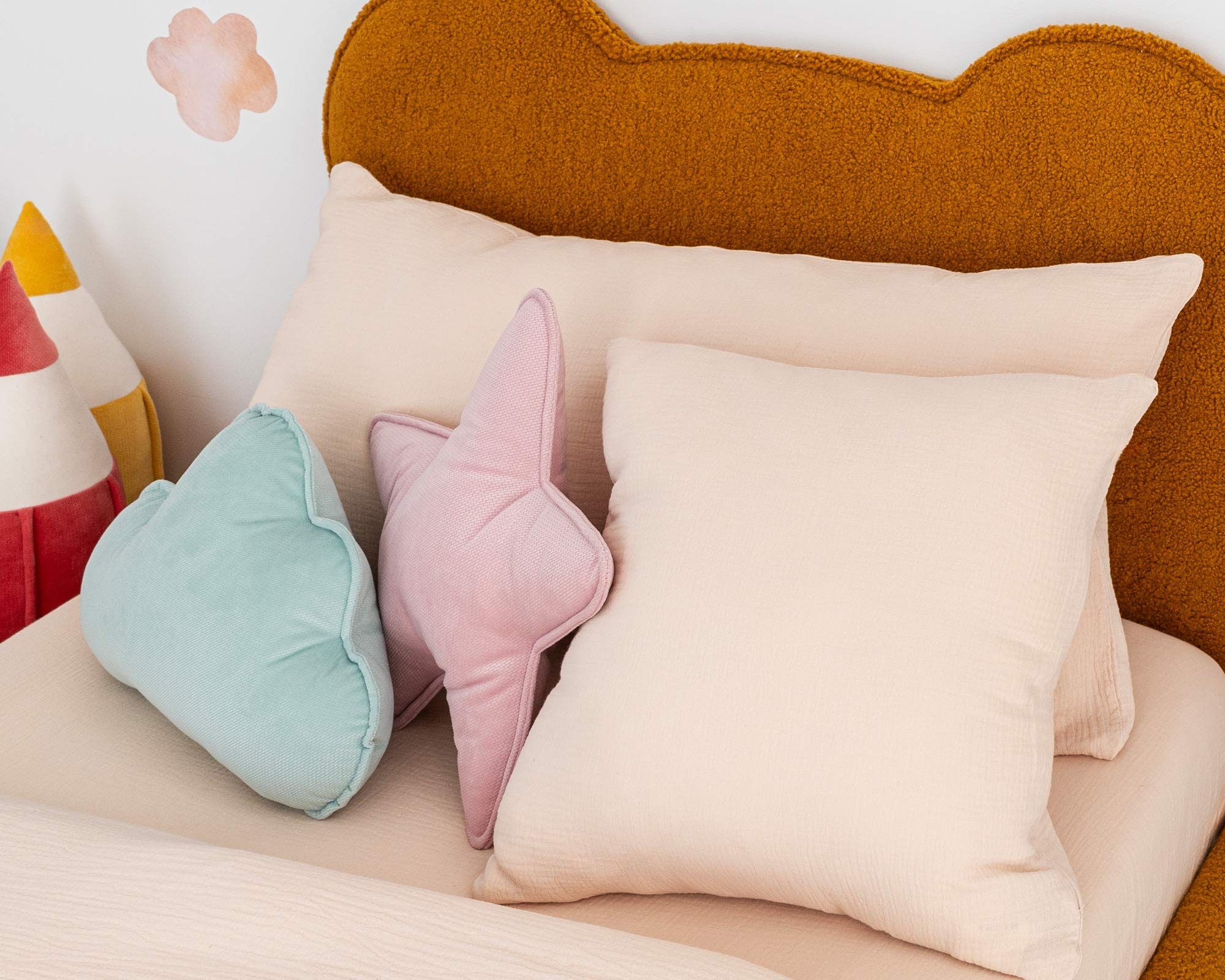 Muslin Pillow Case - Beige