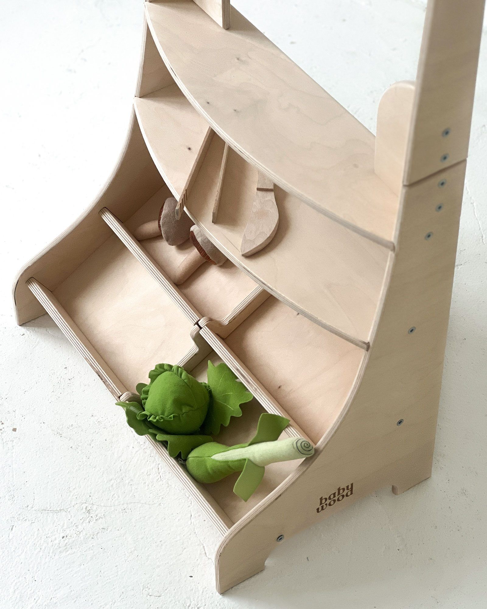 Wooden market stall for children