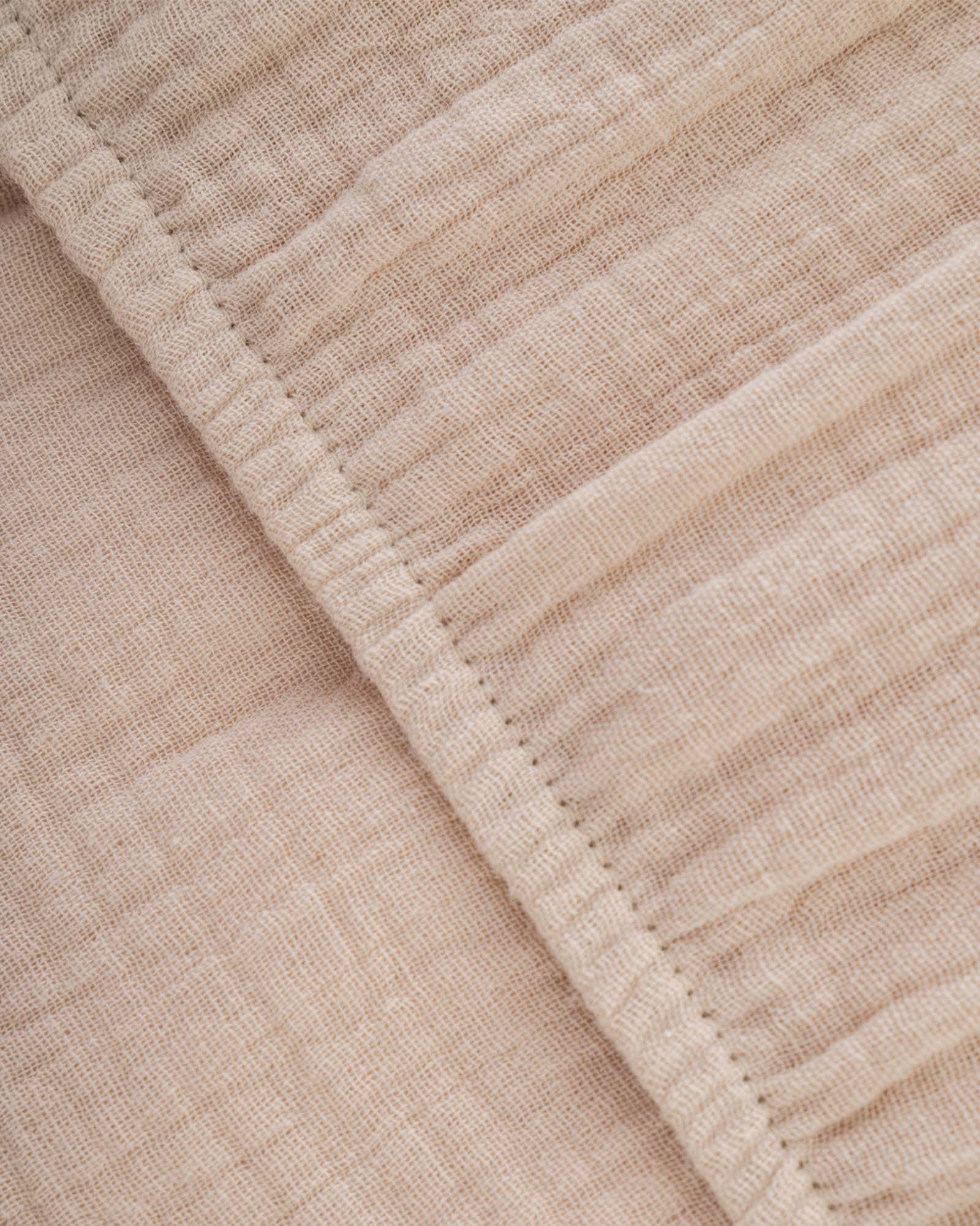 Muslin Bed Sheet - Beige