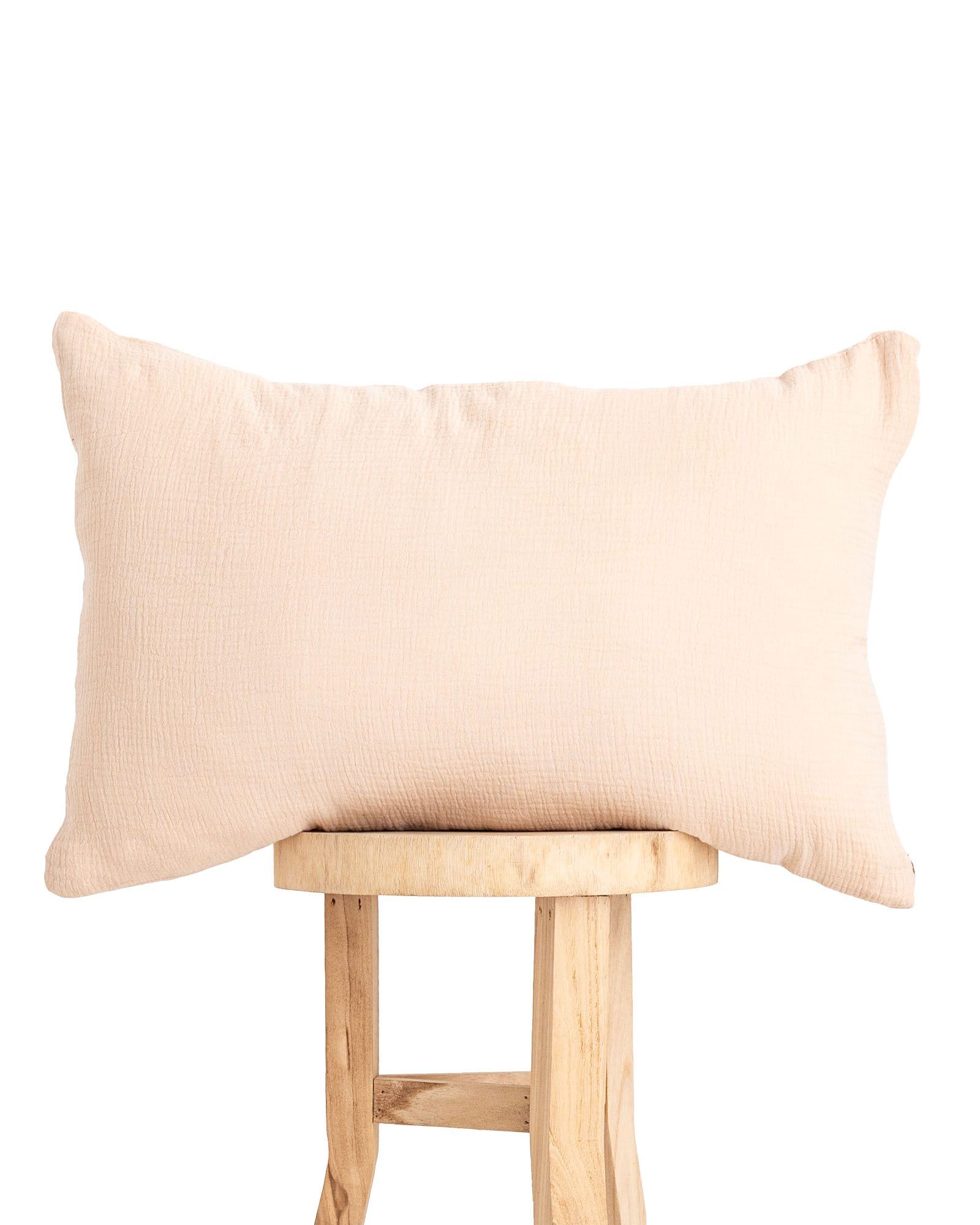 Muslin Pillow Case - Beige