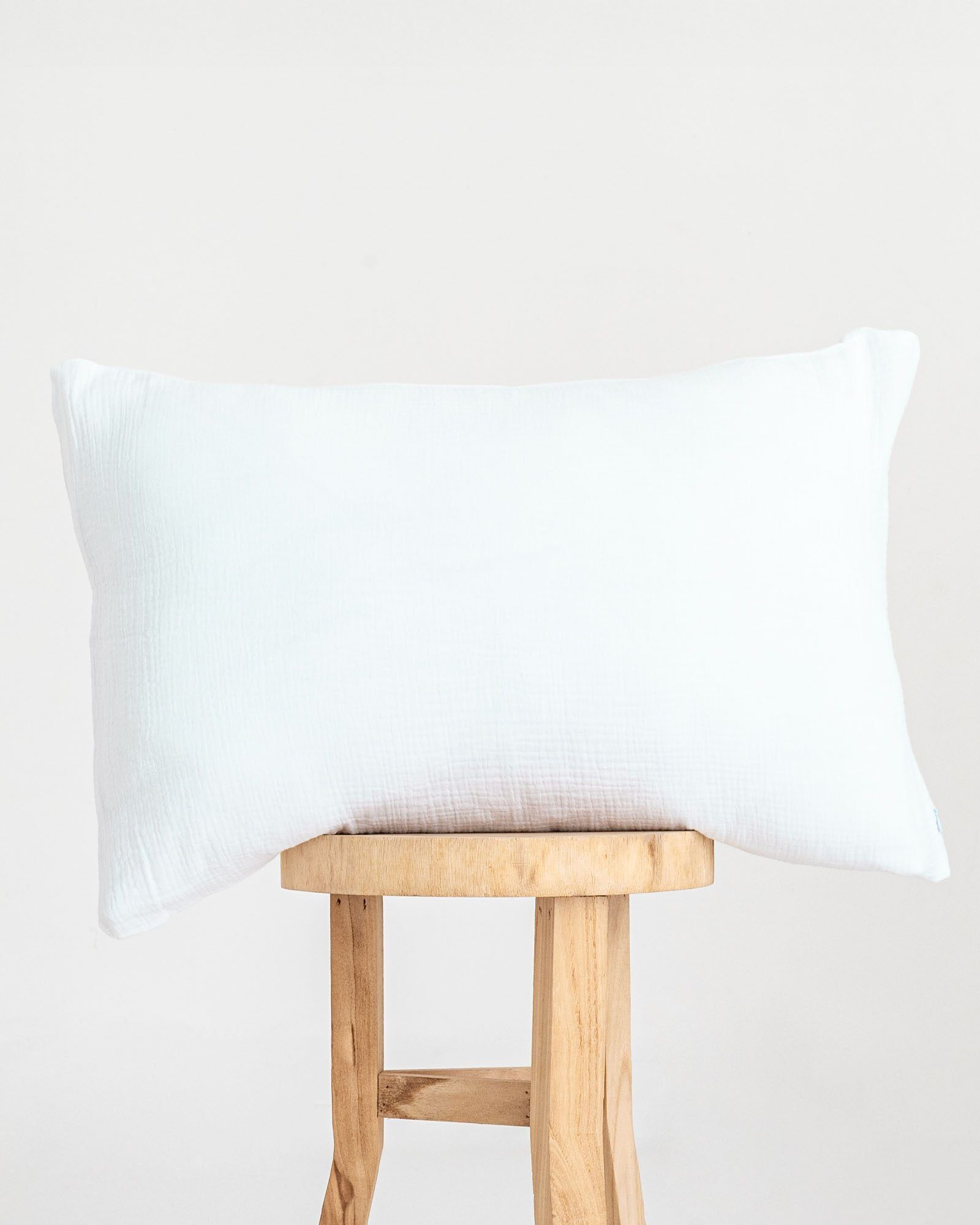 Muslin Pillow Case - White
