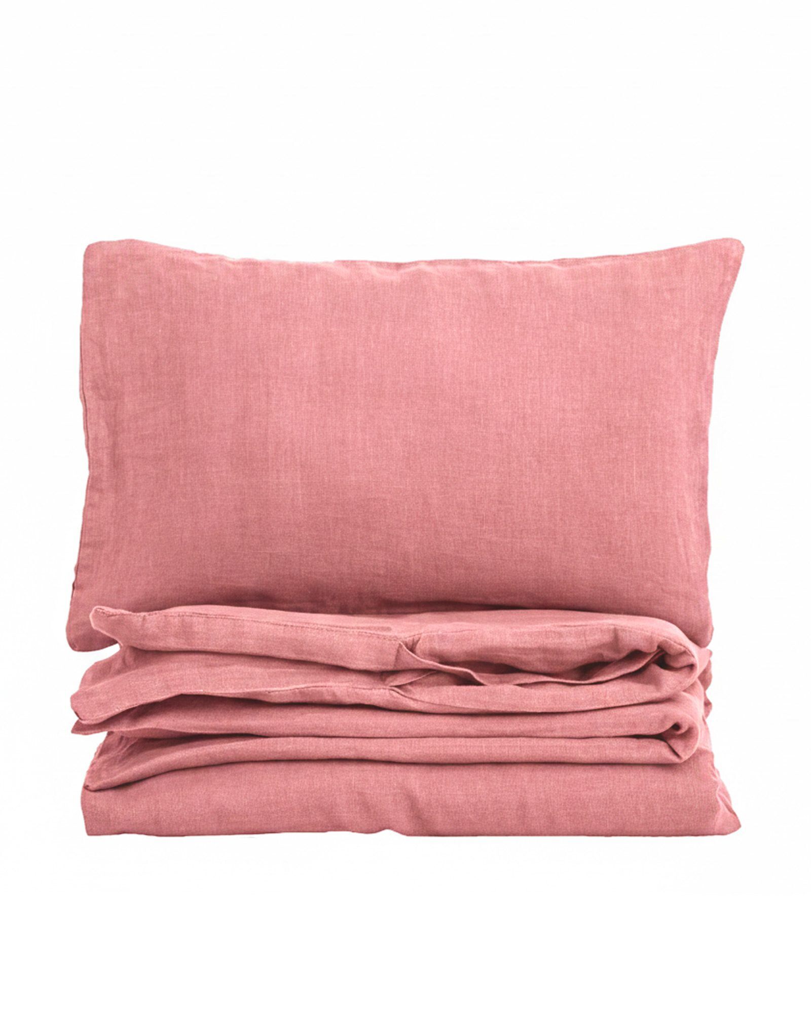 Linen Baby Bedding Set Classic, Colour: Dusty pink