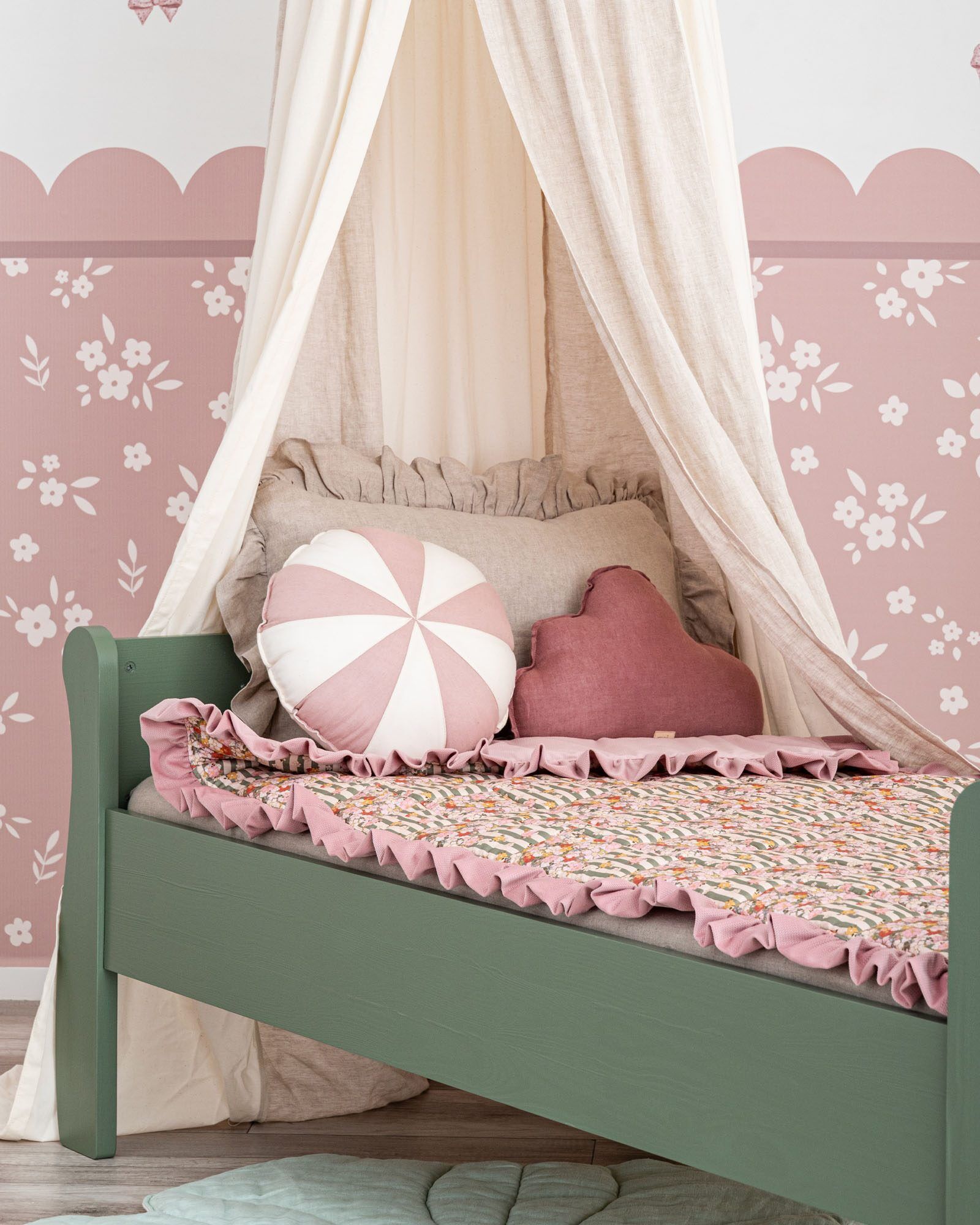 Kids bed Nabu - Olive
