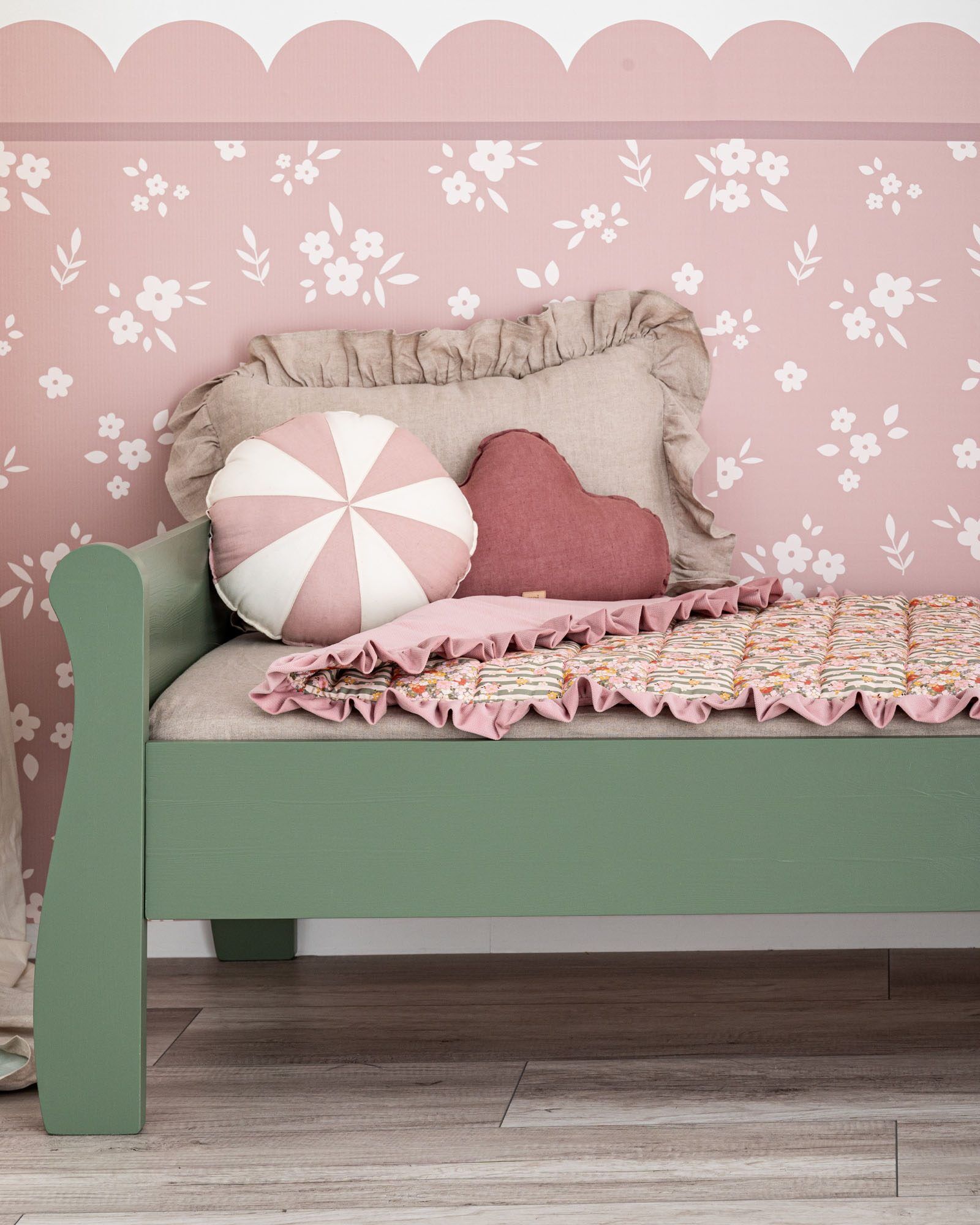 Kids bed Nabu - Olive