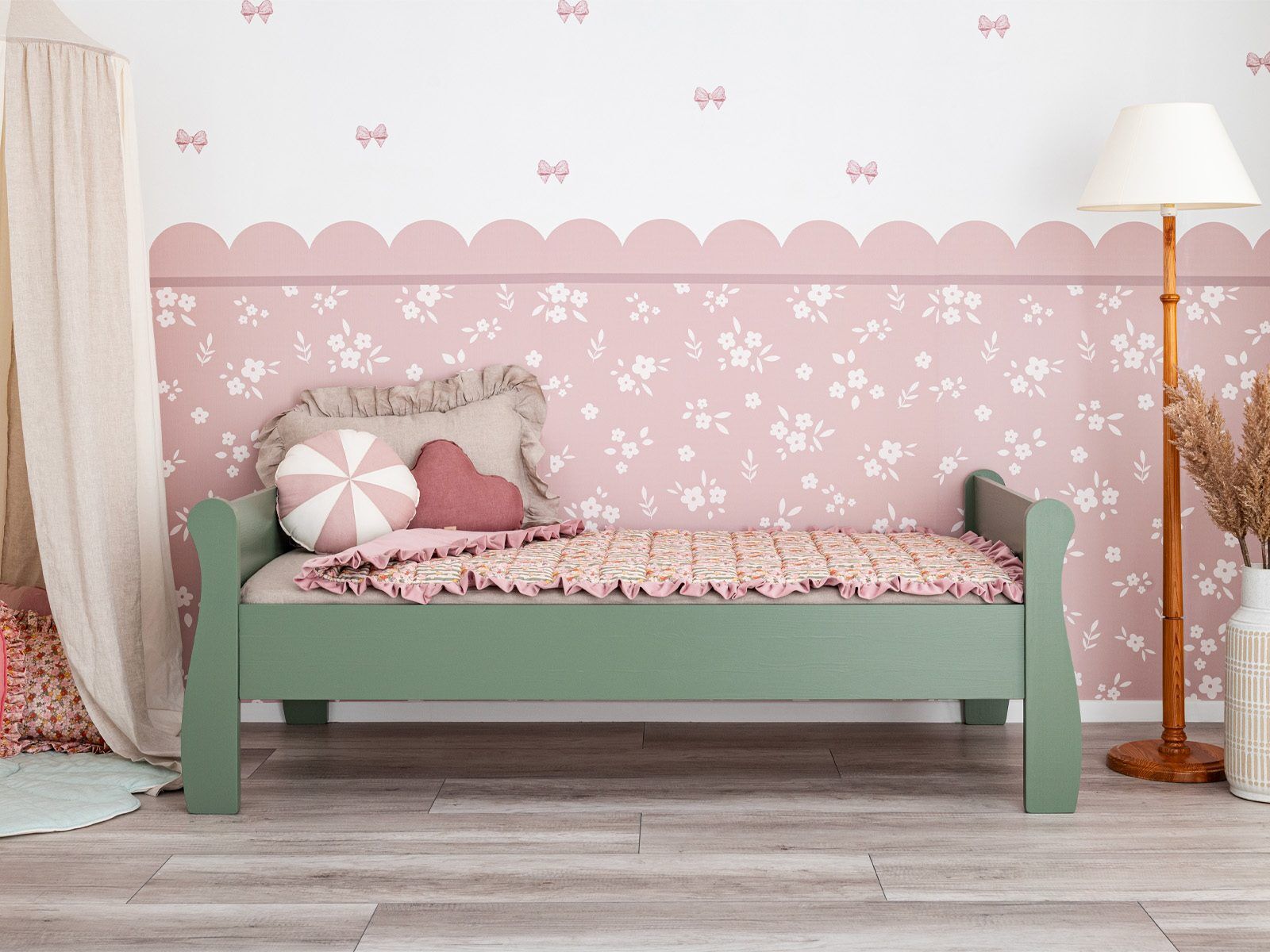 Kids bed Nabu - Olive