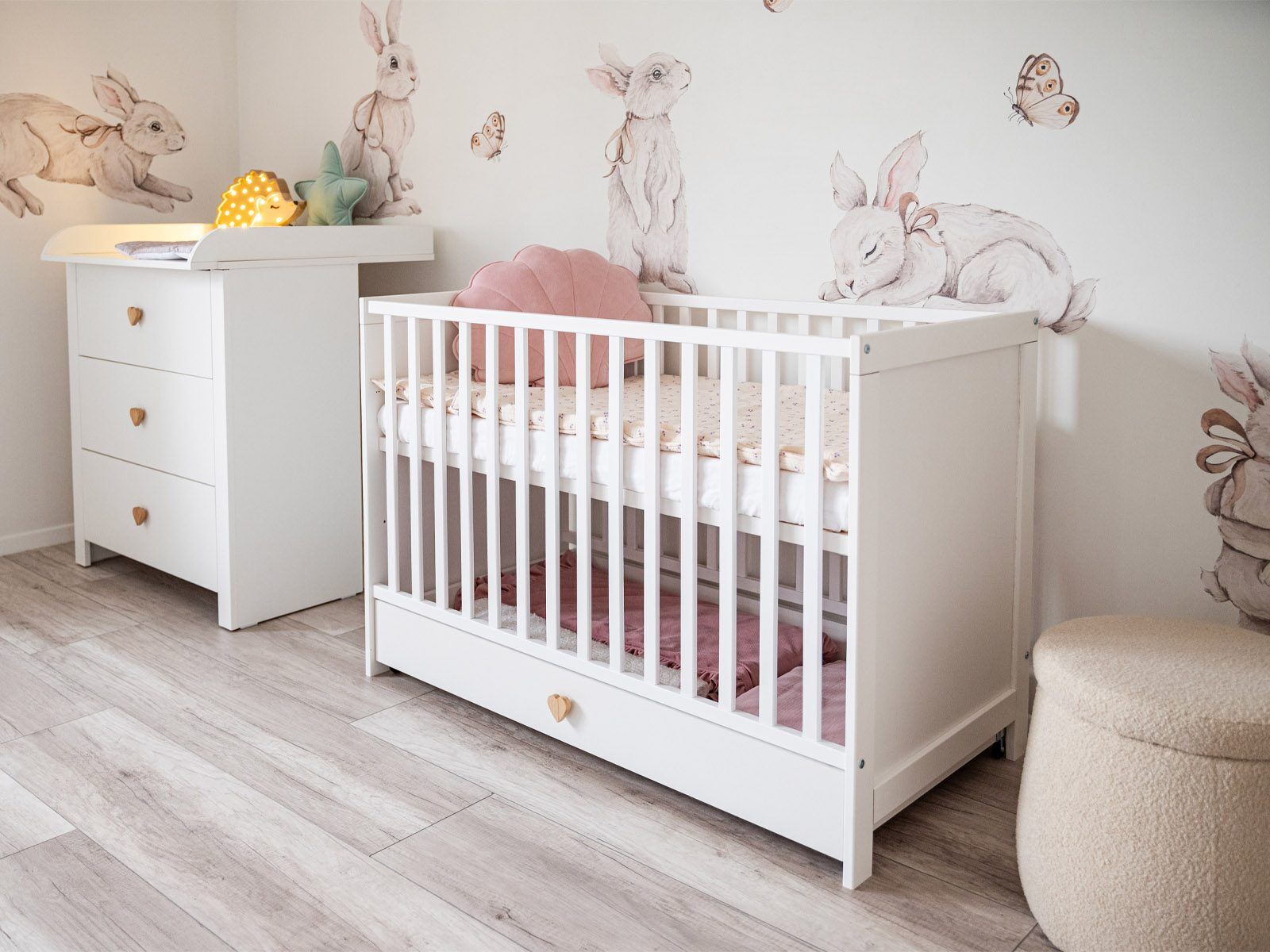 Baby Cot Bed Little Heart 120×60