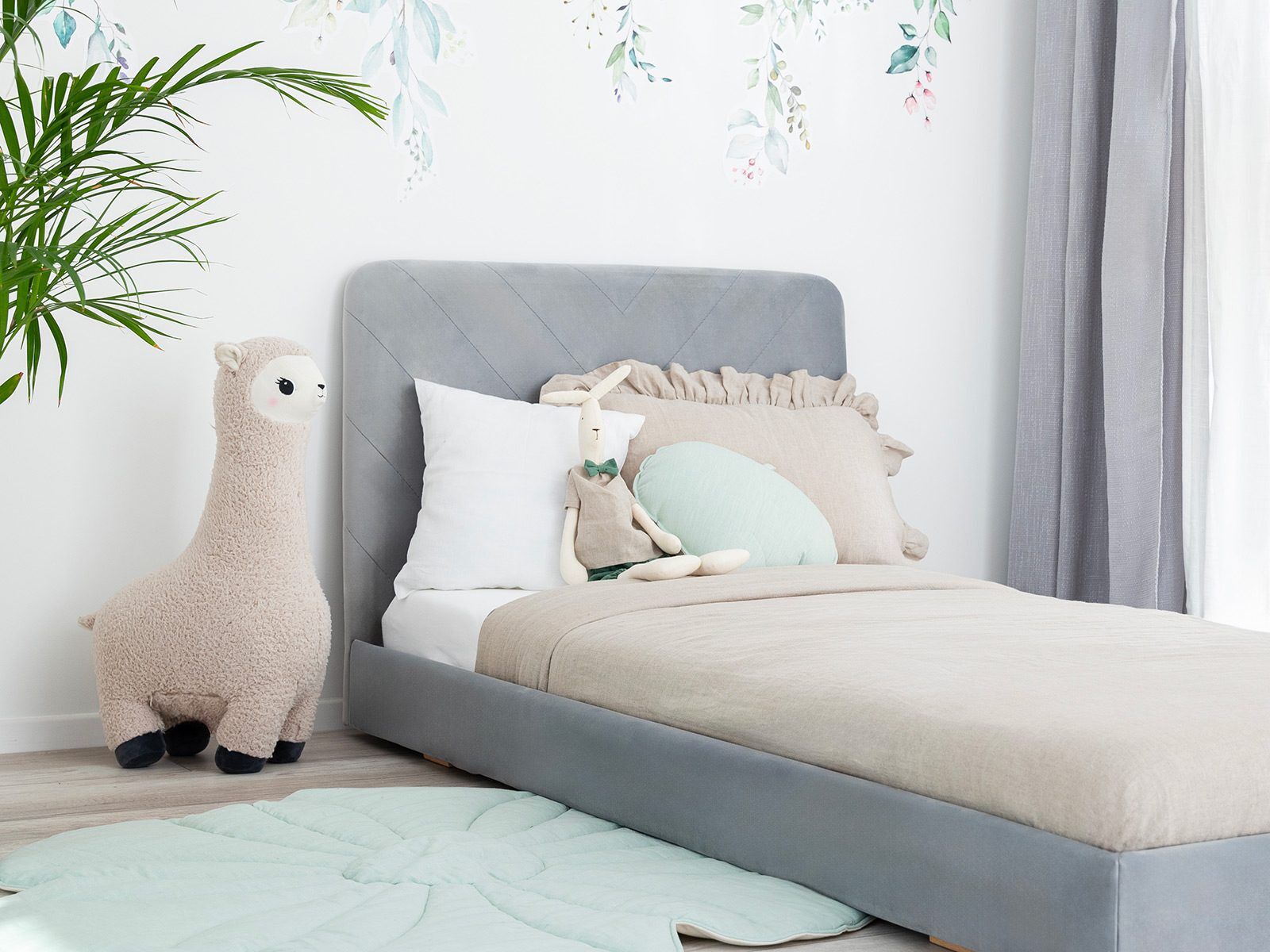 Linen pillow cases with frill - Natural Linen