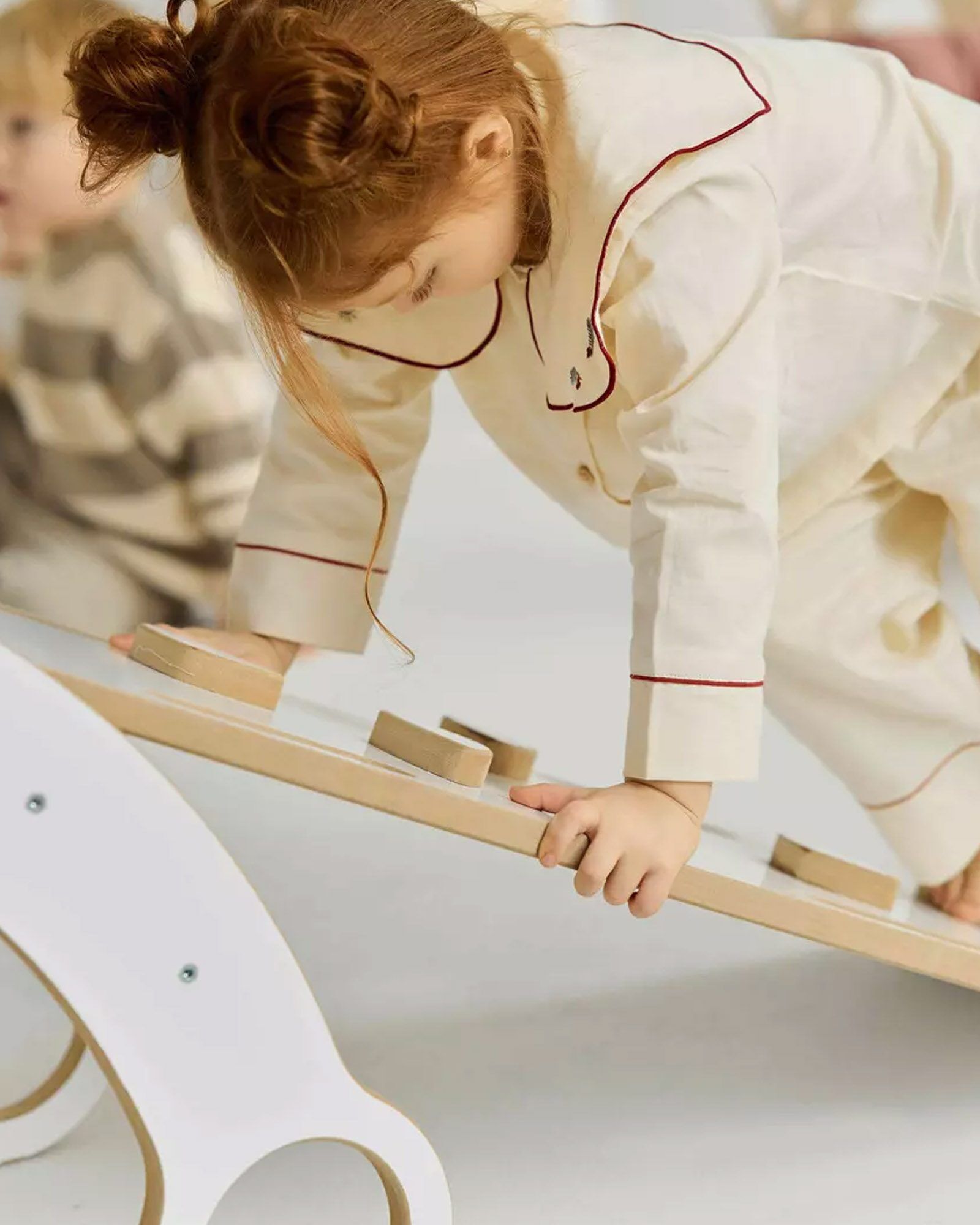 Slide climbing wall White