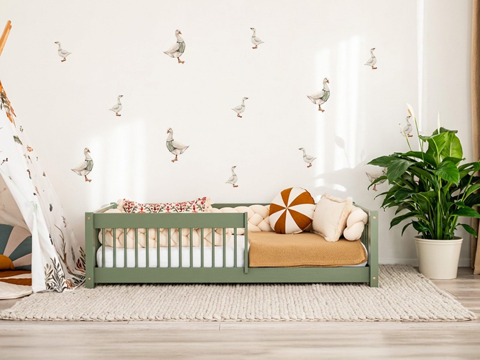 Wall Stickers – Floral Valley Geese - Mini Set