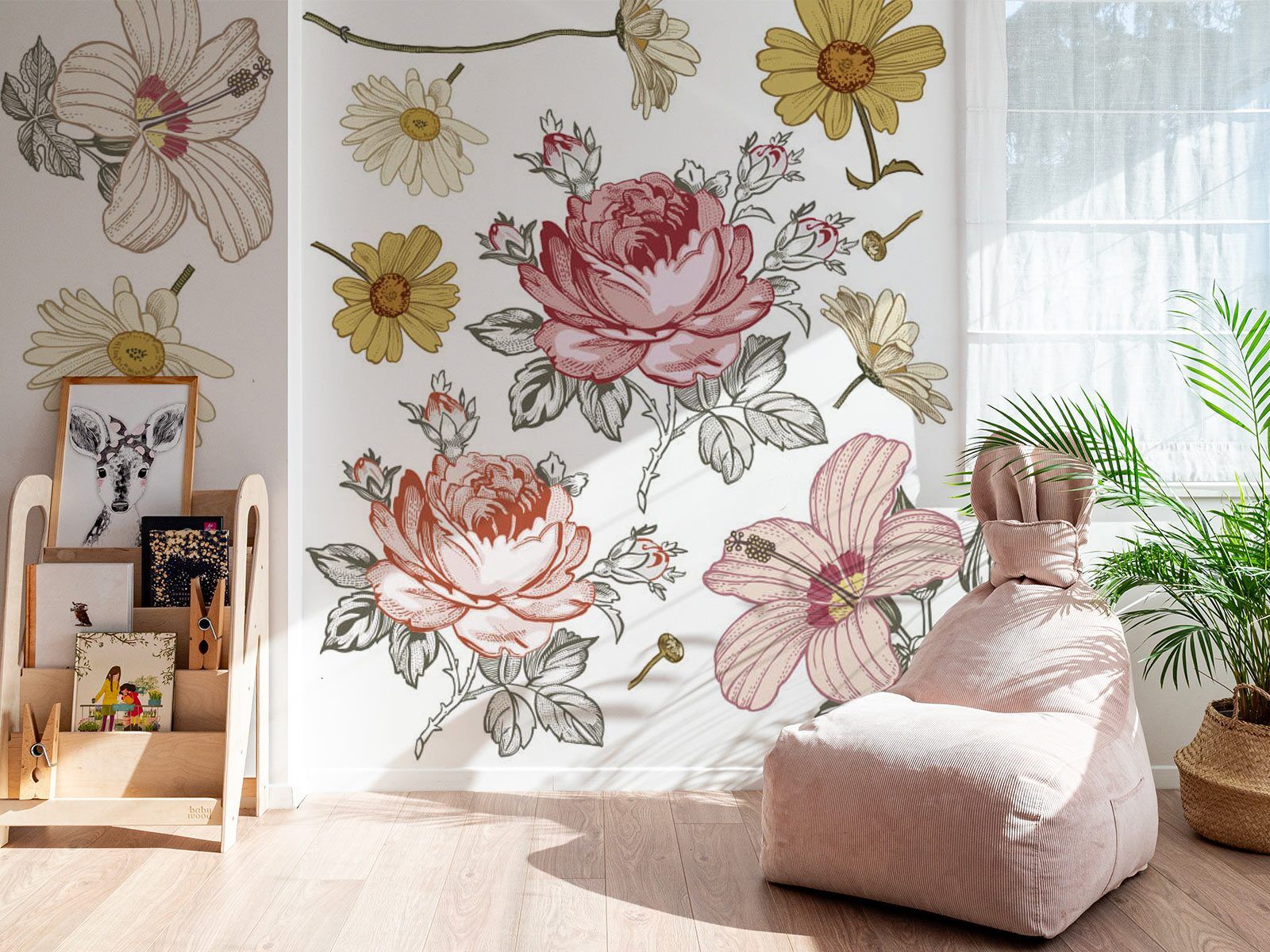Wall stickers - Retro-flowers.