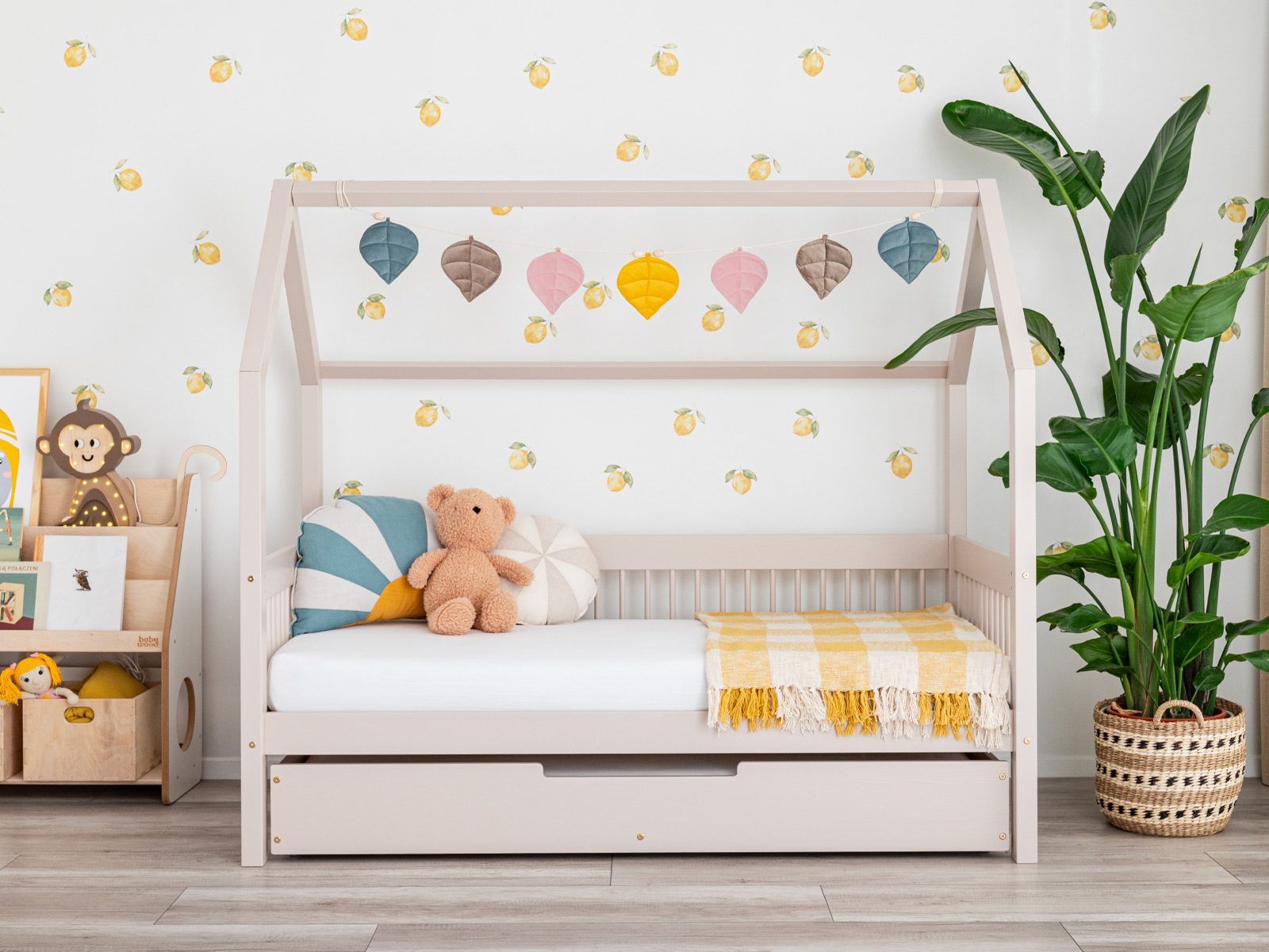 Meli with single drawer, Color: Cashmere