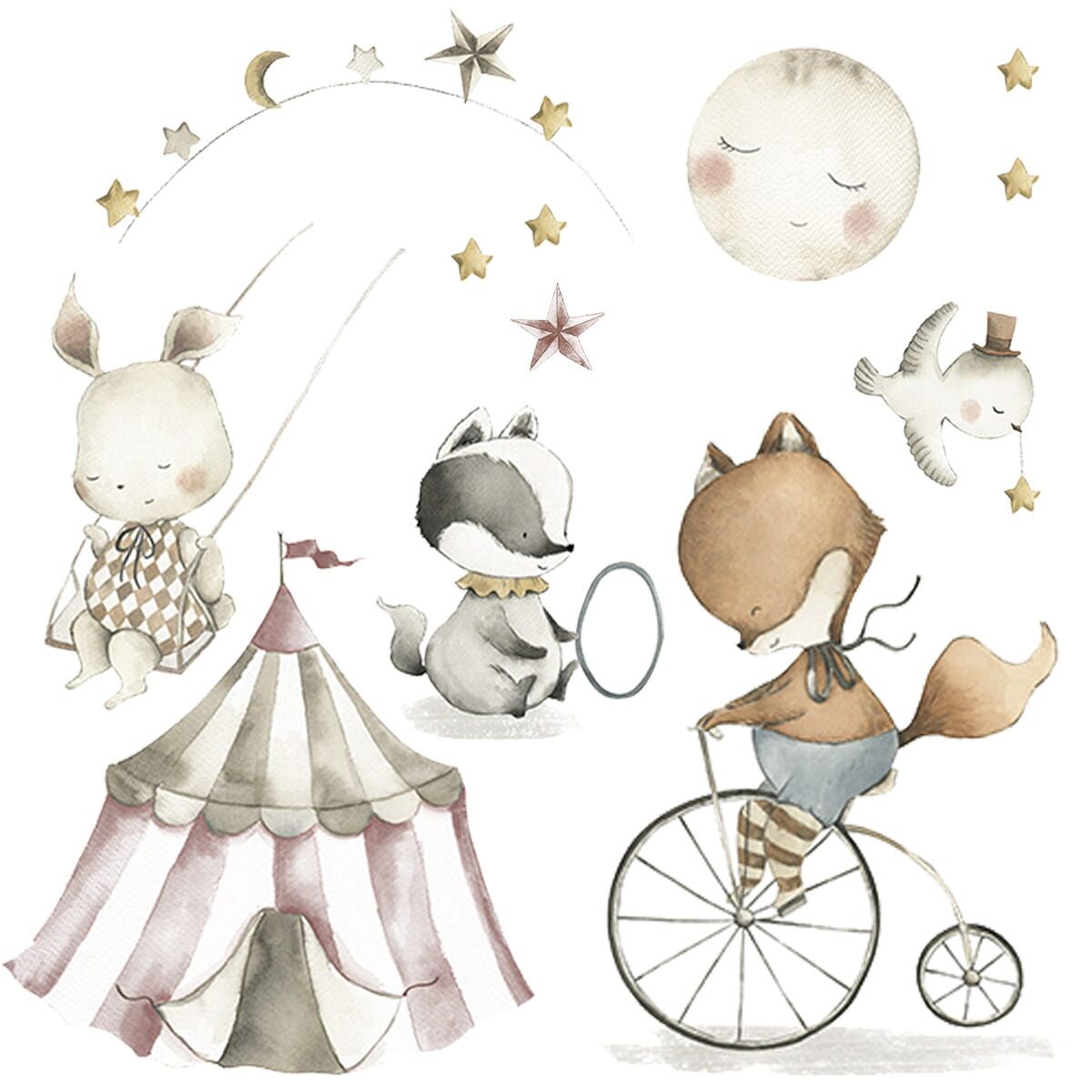 Wall stickers - Retro Circus