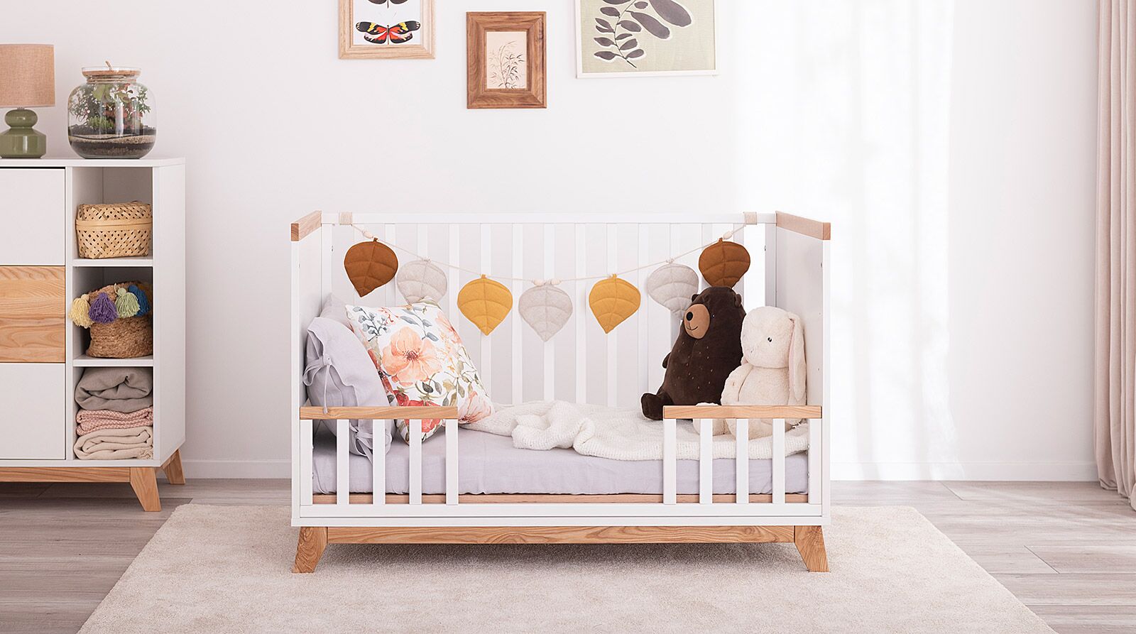 in Baby Cot Bed Nordik 120x60 TreeTale House Bed Montessori Bed