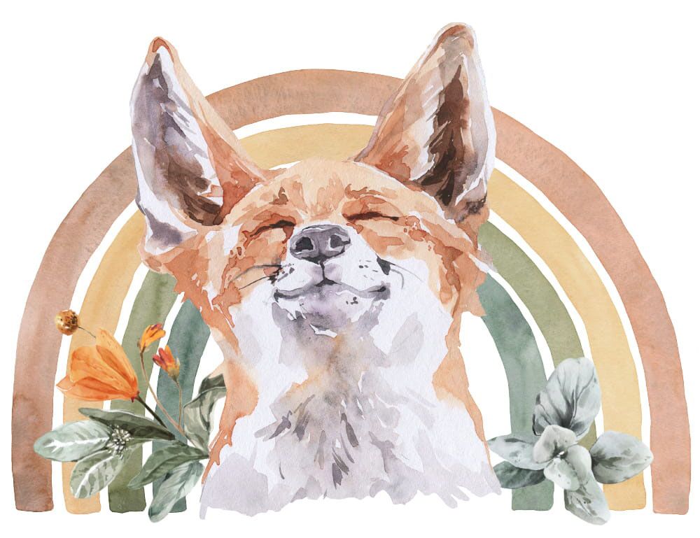 Wall stickers - Rainbow - Fox 2