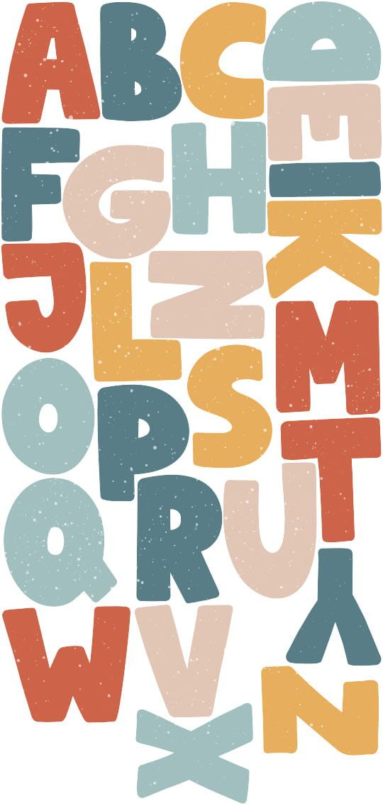 Wall stickers - Colourful Alphabet