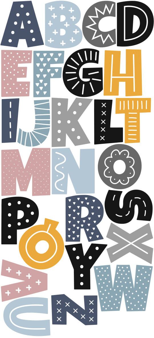 Wall stickers - Colourful Alphabet 2.