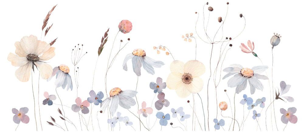 Wall stickers - Pastel meadow 2